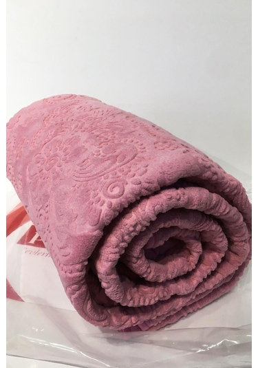 Padişah Desenli Pembe Çift Kişilik Battaniye Nishev-p000076