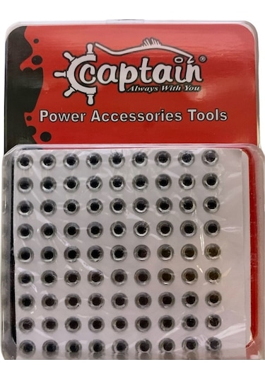 Captain 7631 Göz 5mm Naturel Silikon Damla Göz 81'li Paket