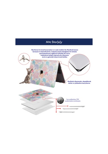 Macbook Air Kılıf Hardcase A1369 A1466 İle Uyumlu Kılıf Leaf01