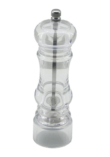 Küçük Akrilik Şeffaf Mika Kristal Plastik Baharat Öğütücü Çap: 5cm Y: 17.5cm Çok Renkli