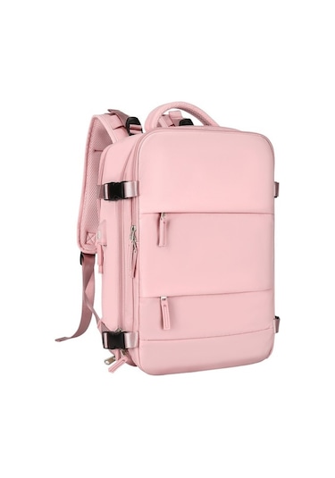 Relaxed Seyahat Sırt Çantası Çok Bölmeli Sırt Çantası -pembe Pembe