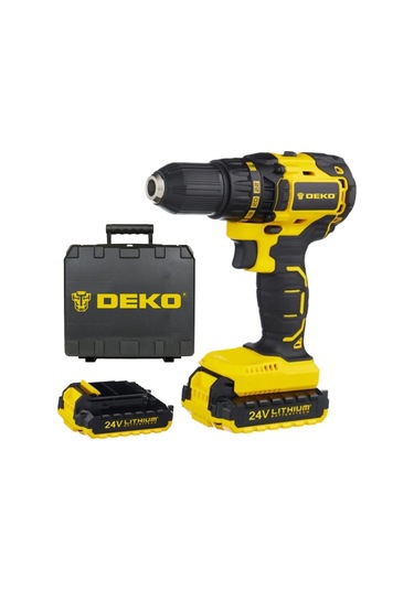Deko STN 24V 5 Ah Li-ion Çift Akülü Darbesiz Matkap Vidalama