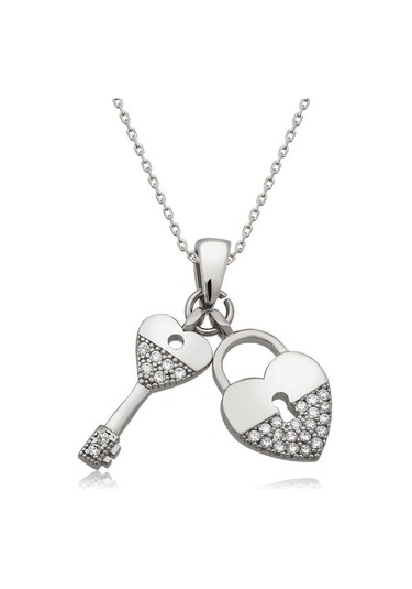 925 Ayar Gümüş Kalbimin Anahtarı Kolye