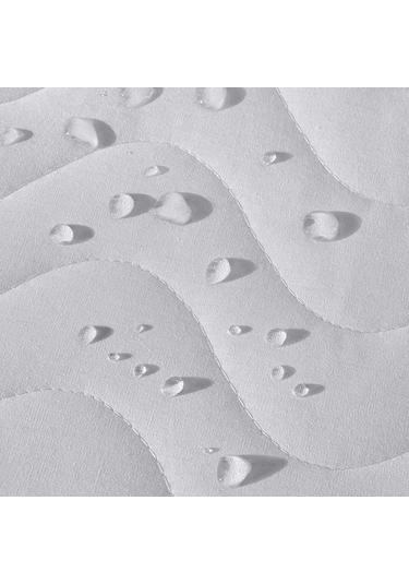 Violethome Sıvı Geçirmez Kapitone Fitted Alez ( Tüm Bedenler ) Beyaz