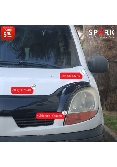 Renault Kangoo 2003-2008 Yıl Aralığı Uyumlu Kaput Rüzgarlığı 3mm