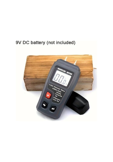 Chuangyinshop Portakal 0-99,9% Ahşap Nem Ölçer, Büyük Ekranlı Lcd Dijital Göstergeli El Tipi