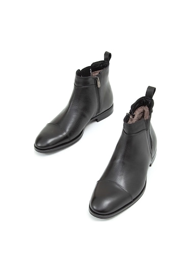 Tamer Tanca Erkek Hakiki Deri Siyah Chelsea Bot 183 25259 Erk Bot Sk22/23 Syh/syh Fltr Siyah