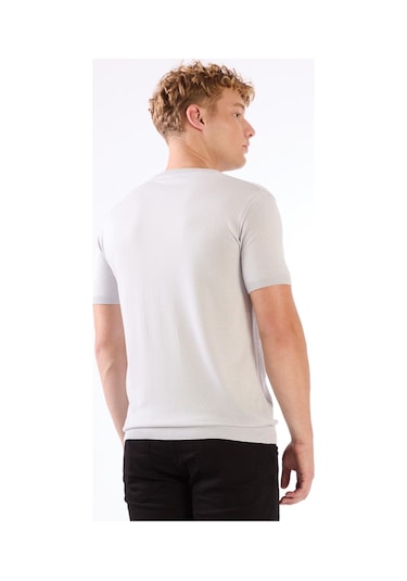 Dufy O Yaka Triko Tshirt A. Gri