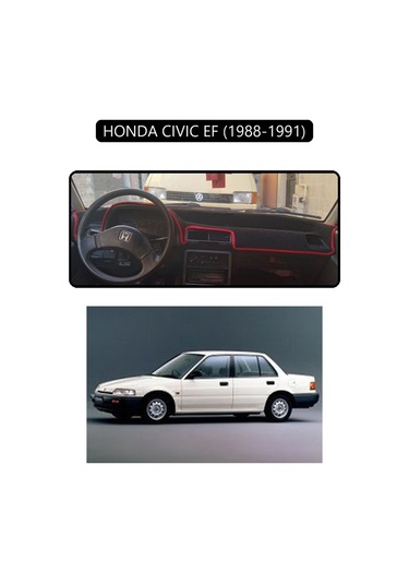 Honda Cıvıc Ef 1988-1991torpido Koruma Halısı Siyah Kenar