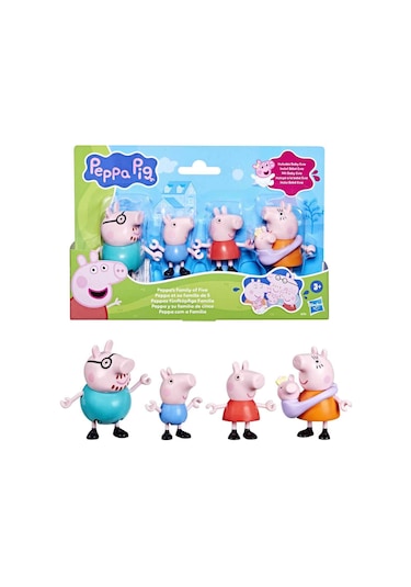 Peppa Pig Ve Ailesi 5 Li Figür Seti G0506 Peppa Pig