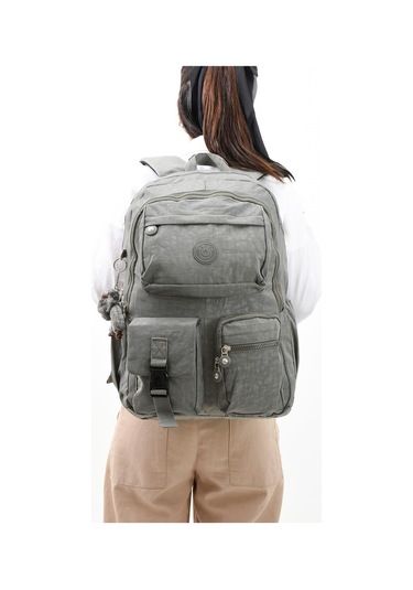 Ultra Hafif Çok Cepli Su Geçirmez Sırt Çantası Unisex Gri Model: 571-1k - Gri