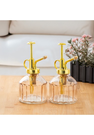 Perotti 15733 2li Pembe Vintage Cam Bitki Sulama Şişesi Sulama Ka