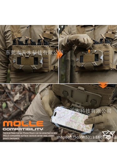 Yeni Cep Telefonu Asma Tahtası Katlanır Taktik Yelek Haki