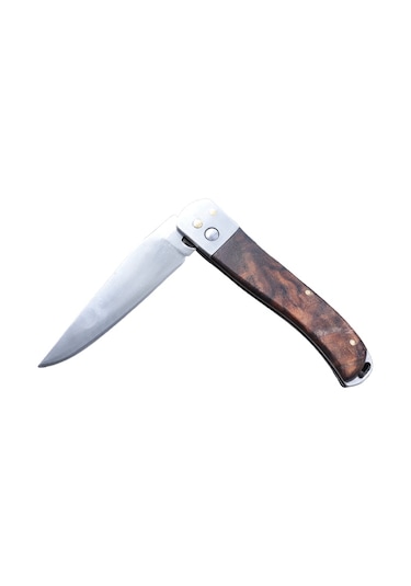 EL İŞÇİLİĞİ KİLİTLİ-KLİPSLİ Kamp ÇAKI 4116 ÇELİK 22CM AHŞAP SAP