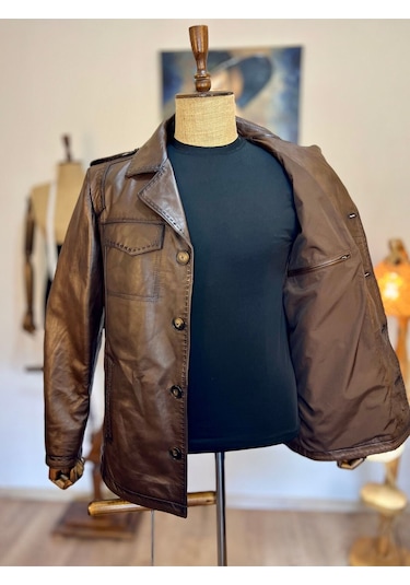 Always Leather Usta İşi Özel Dikim Hakiki Deri 1803340042c Kahverengi