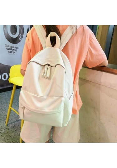 Wezone Genç Kızlar İçin Şık Ve Konforlu Sırt Çantası - Büyük Kapasiteli Okul Çantası MAvi