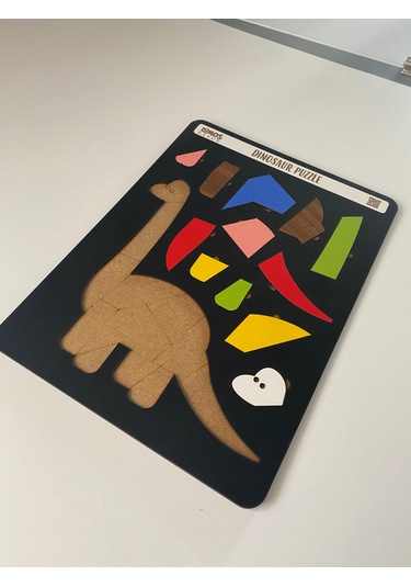 Dinosaur Sevimli Dinozor Çocuklara Özel Yapboz Tablo