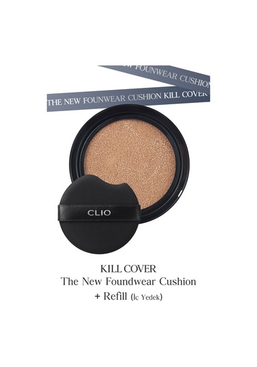 Clio Kill Cover The New Founwear Cushion + Refill SPF50+ 2.5 Ivory