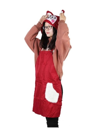 Ev Su Geçirmez Yağa Dayanıklı Yetişkinler Kitc N Kapşonlu Önlük C F Barbekü Pişirme Pişirme Cate G Temiz