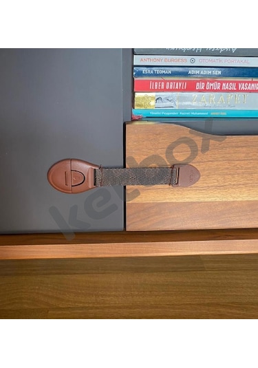 Çocuk Bebek Çekmece Dolap Güvenlik Kilidi Çok Amaçlı Kilit Kahverengi 10 Adet Çok Renkli