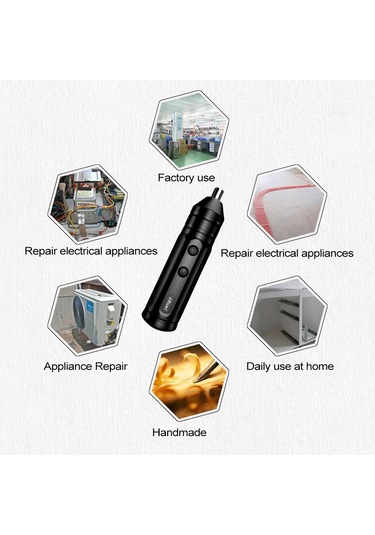 Suofeng Usb Şarjlı Mini Elektrikli Tornavida Seti - 3n.m Tork, İki Yönlü Devir, Taşınabilir Elektrikli Alet X1 Güçlendirilmiş Versiyon