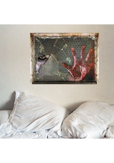 Wezone Halloween Korku Stili 3d Duvar Stickerı - Ev Dekorasyonu İçin Canlandıran, Yenilebilir Pvc Materyal, 5. Model Korku El Ve Hayalet Diğer