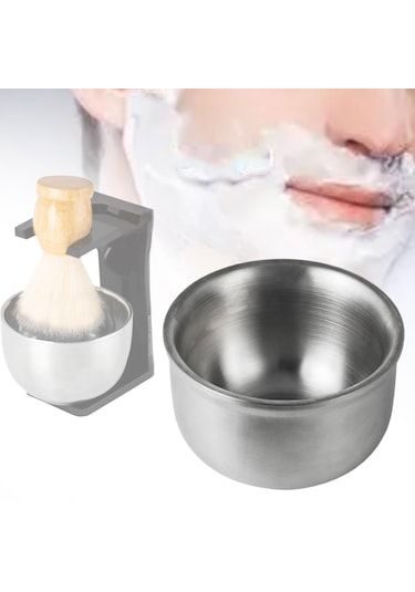 Suntek Tıraş Sabunu Kase Bardağı Kırılmaz Paslanmaz Köpük