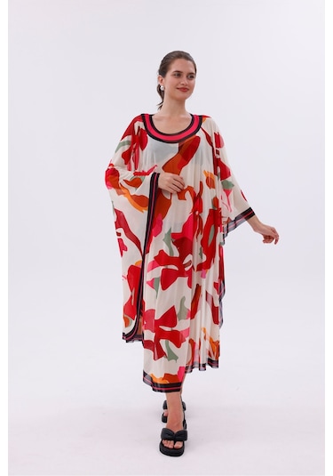 Tarzını Seç Kimono Pareo - Tesettür Pareo - Kemer Model 240x135 Cm Çok Renkli