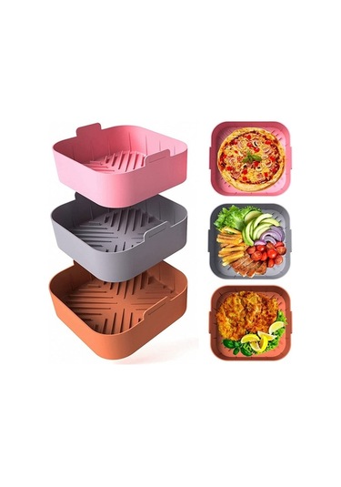 Ulzyvf Silikon Sepet Qt Kaplamaları İçin Fryer Fryer Diğer Aksesuarları Air Air 4-8 Jf Diğer