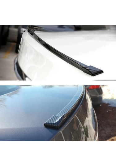 Jeehugo Araba Spoilerı: Koyu Siyah, Genişletilebilir, Bagaj/çatı Uyumlu, Kauçuk Malzeme, 150x3.5cm