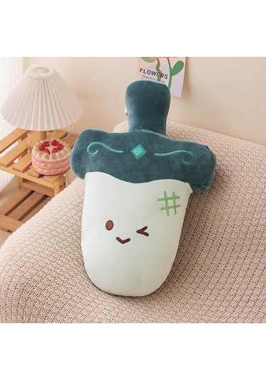 Jian Fan Yastık Kanepe Başlığı Yastık Ofis Şekerleme Yastığı - Beyaz Beyaz