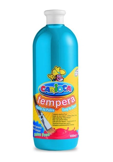Carioca Tempera Yıkanabilir Poster Boya 1000 Ml.  Mavi