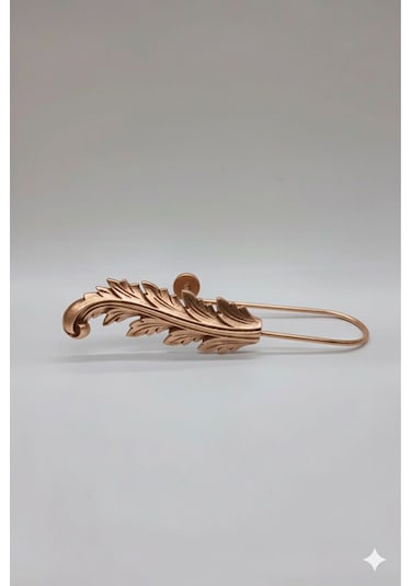 Fon Perde Toplayıcı Yaprak Renso 2 Adet 1sağ-1sol Bronz