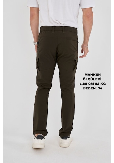 Camp Scoutland Camp525 Outdoor Tactical Su İticili Likralı Yazlık Erkek Taktik Pantolon Haki