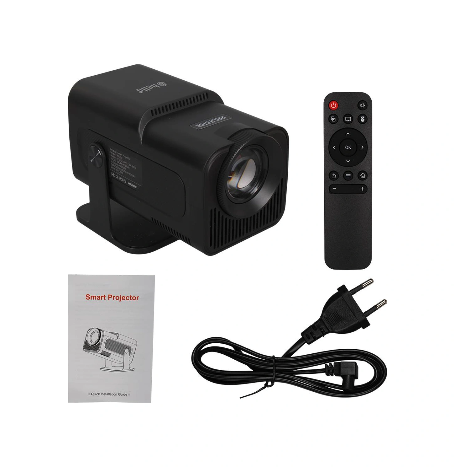 Hello Hy320 Android 11 Akıllı Led Ayarlanabilir Projeksiyon Fhd Kablosuz Görüntü Aktarım Destekli Ev Sinema Sistemi Duvar Yansıtma