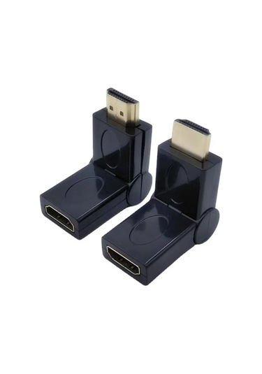 Hdmı Erkek Dişi Döner Adaptör, Erkek Dişi L Tip Ara Oynar Başlık,