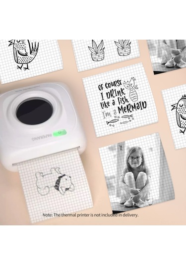 Yaleker Gri Kareli Termal Kağıt 57x30mm - 3'lü Paket, 2 Yıl Muhafaza Süresi, Bpa'sız, 3.5m Uzunluk