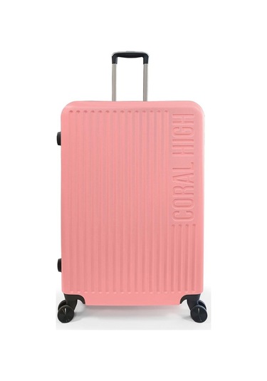 Coral High Abs Pudra Büyük Boy Valiz 16528 Pudra