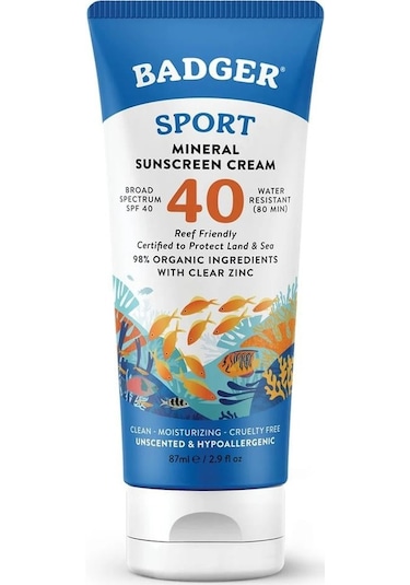 Badger Clear Zinc Kokusuz Güneş Kremi SPF 40 87 ML