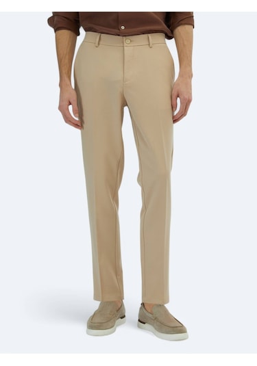 Bej Dokuma Jogging Fit Casual Pantolon Bej