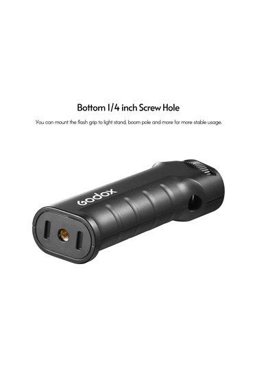 Yaozixa Godox Fg-100 Flaş El Tutucu, 1/4 Parça Vida Bağlantısı, Ad100pro/ad200pro/ad300pro Ve Diğer Flaş/led Işıklar İçin Uyumlu, Siyah
