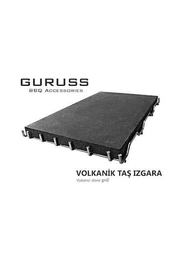 Guruss Volkanik Taş Izgara 24x39 Cm