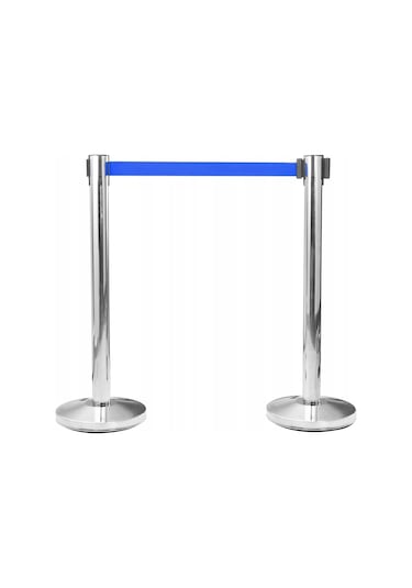 Takım Mavi Şeritli Paslanmaz Şerit Bariyer Yönlendirme Bariyeri 3 M