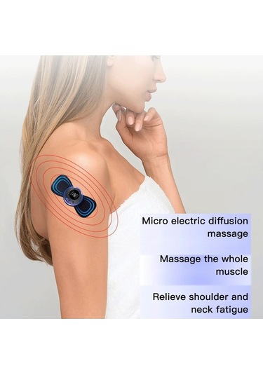 Maoyaya Taşınabilir Mini Elektrikli Boyun Masaj Aleti 8 Mod Servikal Bacak Gevşeme Çok Renkli Çok Renkli