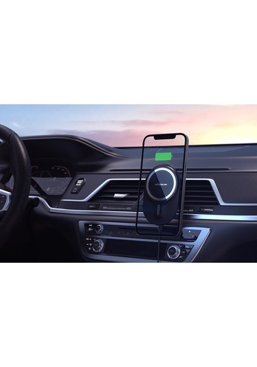 Nillkin Nkt08 Magroad Manyetik Kablosuz Şarj Cihazı Telefon Tutucu Siyah