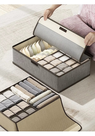 Myston House İç Çamaşırı, Çorap Ve Sütyen Saklama Düzenleyicisi 194310520 Gri