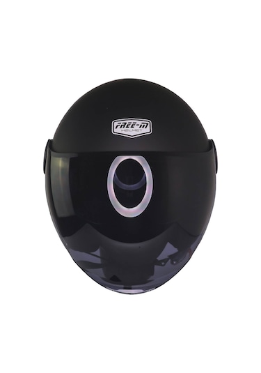Motoanl Free-M Güneş Vizörlü Ece 22.06 Yarım Açık Motor Kaskı Mat Siyah