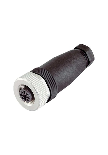 M12 5 Pin Sensör Konnektörü - Dişi