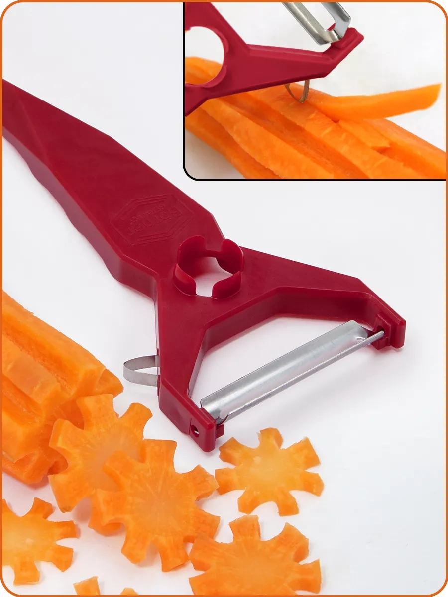 Borner 5'i 1 Arada Sebze Soyucu-dekoratör 4343764 Bordo