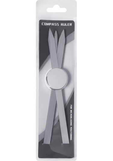 Gajeena Paslanmaz Çelik Kaş Şekillendirme Cetveli - Hassas Ölçüm Ve Kalıcı Makyaj İçin